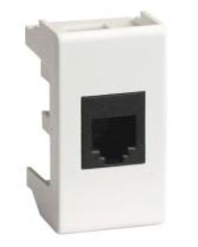 Розетка RJ-45 Viva 1 модуль белая (45048): Розетка компьютерная экранированная с одним разъёмом в Ижевске