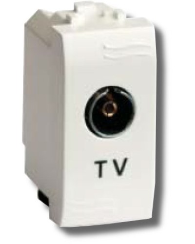 Розетка TV универсальная Brava 1 модуль белая (76721B): Розетка TV в Ижевске