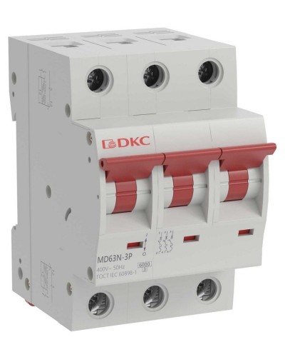 YON max MD63N 3P 32А 6кА C (MD63N-3PC32). Автоматический выключатель. ДКС в Ижевске