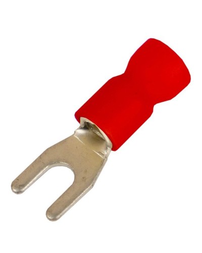 Наконечник вилочный НВИ 0,25-1,5 М4 (D4,3мм) (100 шт) (2A14P-EE-PVC). Наконечник вилочный с изолированным фланцем ПВХ. ДКС в Ижевске