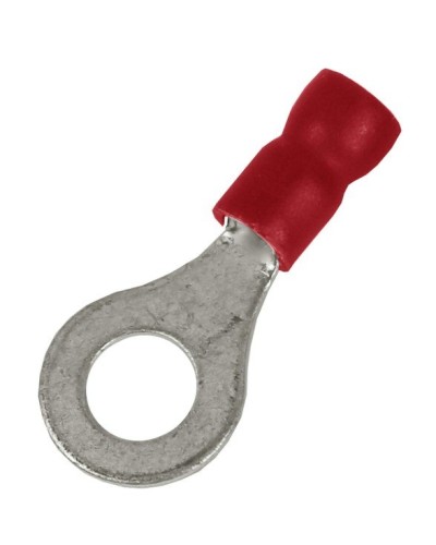 Наконечник НКИ 0,25-1,5 М4 (D4,3мм) с отверстием под винт (100 шт) (2A4P-EE-PVC). Наконечник с отверстием под винт и изолированным фланцем ПВХ. ДКС в Ижевске