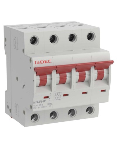 YON max MD63N 4P 20А 6кА C (MD63N-4PC20). Автоматический выключатель. ДКС в Ижевске