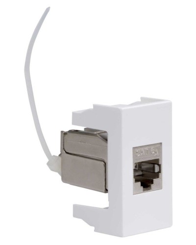 Розетка RJ-45 Viva 1 модуль кат.6A белая (45078). Розетка компьютерная экранированная с одним разъёмом. ДКС в Ижевске