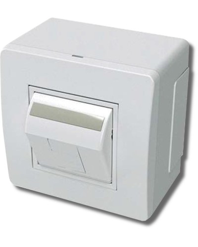 Коробка в сборе с 1 розеткой RJ45, кат.5е, белая (10665): Коробка в сборе в Ижевске