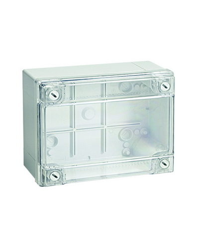Коробка ответвительная с гладкими стенками, IP56, 380х300х120 (54420). Коробка ответвительная с гладкими стенками и прозрачной крышкой. ДКС в Ижевске