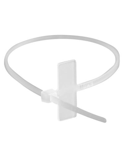 Хомут 2,5x110 белый (100шт) (252110SR-M): Хомут маркировочный, горизонтальная табличка под замком 20x9 в Ижевске