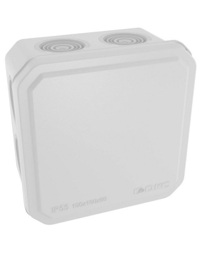 Коробка ответвительная с кабельными вводами IP55, 100х100х50 (53800). Коробка ответвительная. ДКС в Ижевске