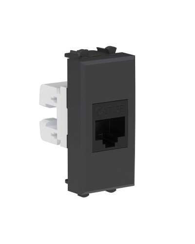 Розетка RJ-45, кат.5E, Avanti, 1 модуль, черный матовый (4412661): Розетка компьютерная модульная в Ижевске
