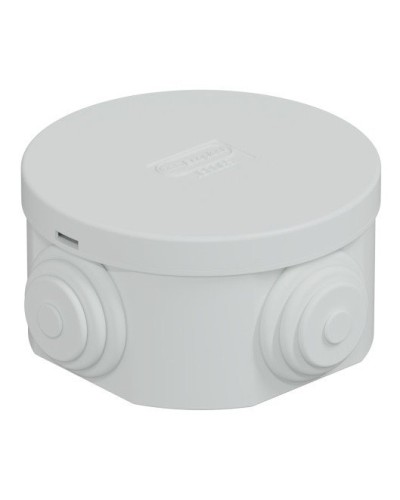 Коробка JBR065 D=65х35, 4 вых., IP44, серая (44004). Коробка монтажная. Экопласт в Ижевске