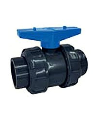 Ecoplast кран шаровый d25 (уплотнение TPV, остальное EPDM) с муфтовым окончанием (49447). Кран шаровый. Экопласт в Ижевске