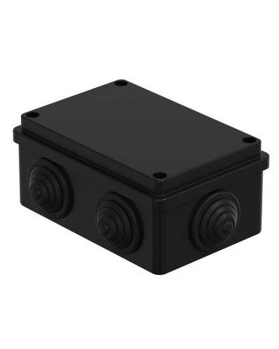 Коробка JBS120 120х80х50, 6 вых., IP55, черная (44008BL-1). Коробка монтажная. Экопласт в Ижевске