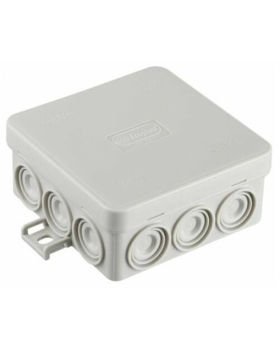 Коробка JBL085 85х85х38, 12 вых., 8P (0,15...2,5мм²) серая (43355HF-GR). Коробка монтажная, огнестойкая, без галогена. Экопласт в Ижевске