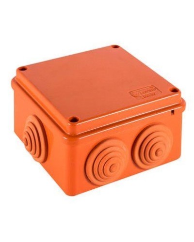 Коробка JBS100 100х100х55, 6 вых., 4P (2,5-16мм²) (43327HF): Коробка монтажная, огнестойкая, без галогена в Ижевске