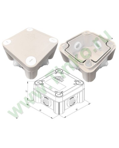 КМ-1010(П)-IP55. Коробка монтажная. Гефест в Ижевске