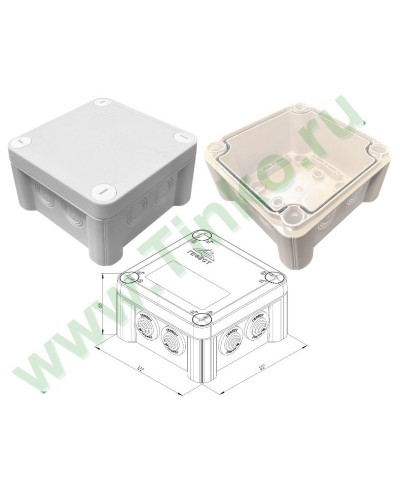 КМ-1212(П)-IP66(БВ). Коробка монтажная. Гефест в Ижевске