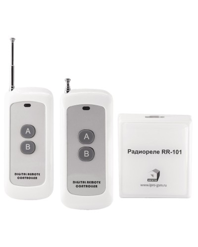 RR-101 + 2 пульта, 250-950 метров, двойное питание 12В и 220В. Комплект радиореле. ИПРо в Ижевске