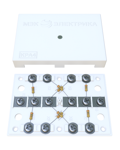 KRA-4 75 Om white (MEC42101). Коробка на 4 абонента. МЭК-Электрика в Ижевске