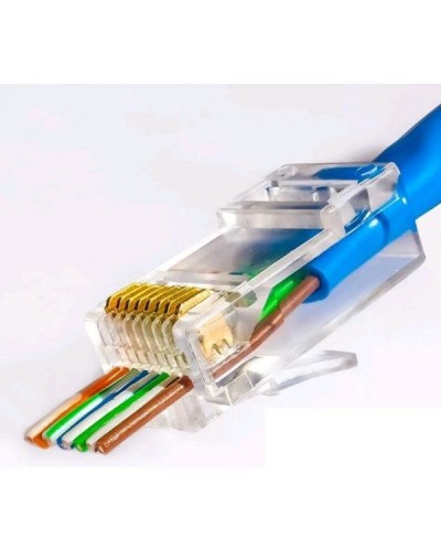 RJ-45 джек сквозной (8P8C) (100 шт). Разъем RJ-45. Прочие зарубежные в Ижевске