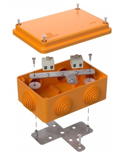 Коробка огнестойкая 120х80х50 (40-0340-FR1.5-4). Коробка огнестойкая для открытой установки. Промрукав в Ижевске