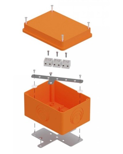 Коробка огнестойкая 150х110х90 E15-E120 для о/п (40-0351-FR2.5-6). Коробка огнестойкая для открытой установки. Промрукав в Ижевске