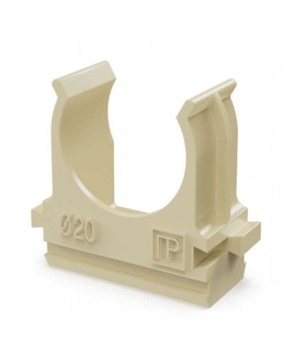 Крепёж-клипса для труб АБС-пластик сосна D20 (100 шт) (PR13.0049). Крепление для труб ПВХ. Промрукав в Ижевске