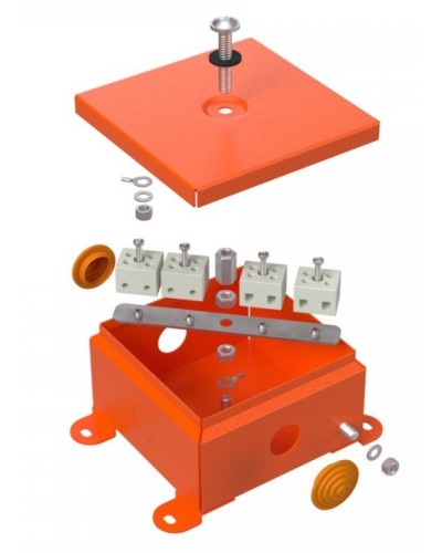 Коробка металлическая огнестойкая 110х110х65 (70-0360-FR2.5-4). Коробка металлическая огнестойкая. Промрукав в Ижевске