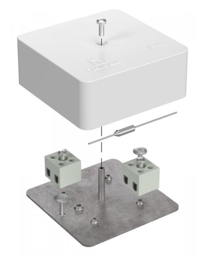 Коробка огнестойкая 75х75х30 (40-0450-FR2.5-4-П). Коробка огнестойкая для открытой установки. Промрукав в Ижевске