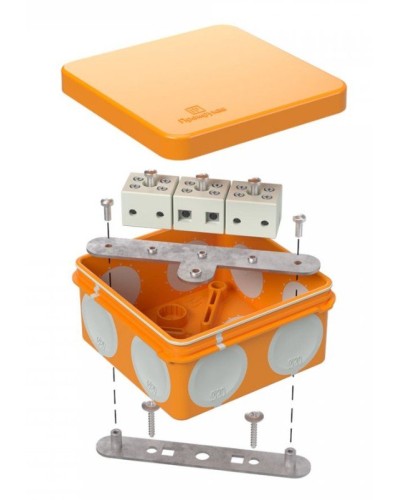 Коробка огнестойкая 60-0210-FR6.0-6 Е15-Е120 80х80х40. Коробка огнестойкая для открытой установки. Промрукав в Ижевске