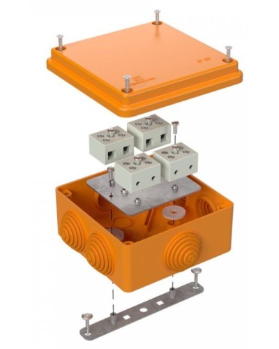 Коробка огнестойкая 100х100х50 для о/п (40-0300-FR2.5-8). Коробка огнестойкая для открытой установки. Промрукав в Ижевске