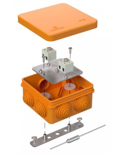 Коробка огнестойкая 80х80х40 (40-0210-FR1.5-4-П). Коробка огнестойкая для открытой установки. Промрукав в Ижевске