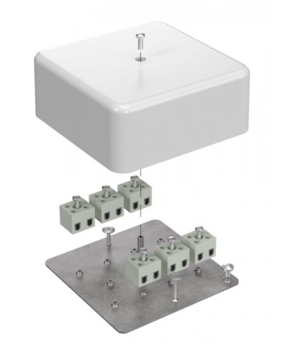 Коробка огнестойкая 103х103х45 (латунь) (40-0470-FR2.5-12-Е60). Коробка огнестойкая для открытой установки. Промрукав в Ижевске