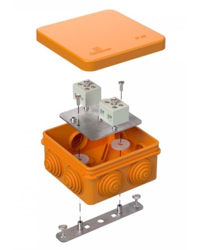Коробка огнестойкая 40-0210-FR6.0-4 Е15-Е120 80х80х40. Коробка огнестойкая для открытой установки. Промрукав в Ижевске