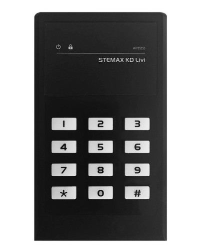 STEMAX KD Livi (черный). Беспроводная кнопочная кодовая панель. Стелс НПП в Ижевске