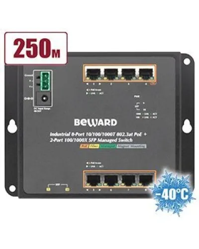 STWP-0802HP. Коммутатор 8-портовый. Beward в Ижевске