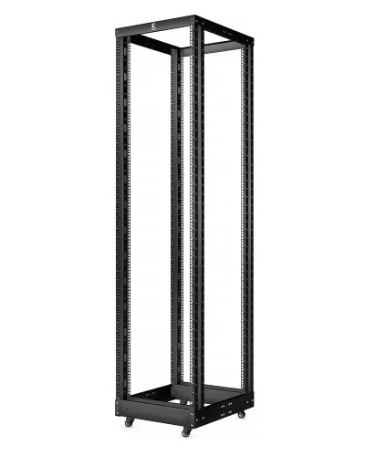RA-42U-1000-BK (10160c). Открытая стойка 19, 42U, двухрамная, усиленная, цвет черный. CABEUS в Ижевске