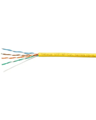UTP-4P-Cat.5e-SOLID-YL (7251c). Кабель «витая пара» (LAN) для структурированных систем связи. CABEUS в Ижевске
