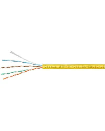 UTP-4P-Cat.5e-SOLID-LSZH-YL (9780c). Кабель «витая пара» (LAN) для структурированных систем связи. CABEUS в Ижевске