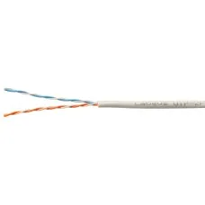UTP-2P-Cat.5e-SOLID-GY-LIGHT-100 (11078c-5). Кабель «витая пара» (LAN) для структурированных систем связи. CABEUS