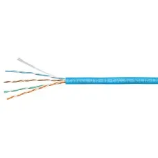 UTP-4P-Cat.5e-SOLID-LSZH-BL-100 (9777c-5). Кабель «витая пара» (LAN) для структурированных систем связи. CABEUS