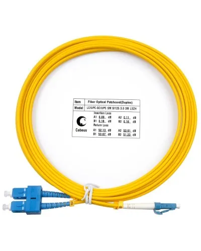 FOP(d)-9-LC-SC-1,5m (7518c). Патч-корд оптический. CABEUS в Ижевске