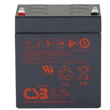 CSB GP 1245. Аккумулятор герметичный свинцово-кислотный. CSB