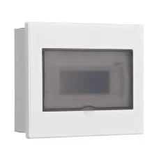 Корпус ЩРВ-М 9 модулей IP41 встраиваемый прозрачная дверь (31072DEK). Корпус пластиковый. DEKraft