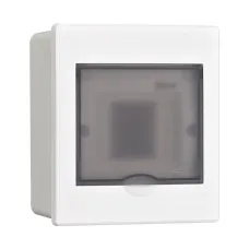 Корпус ЩРВ-П 4 модуля IP41 встраиваемый прозрачная дверь (31050DEK). Корпус пластиковый. DEKraft
