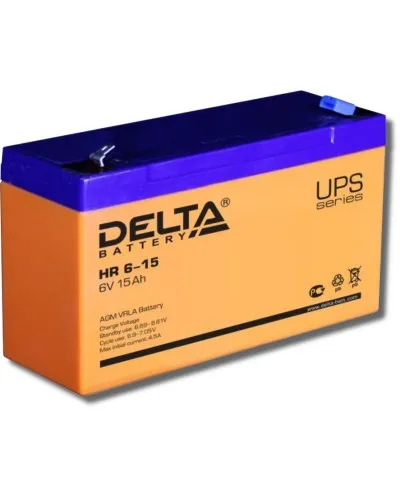 Delta HR 6-15. Аккумулятор герметичный свинцово-кислотный. Delta в Ижевске