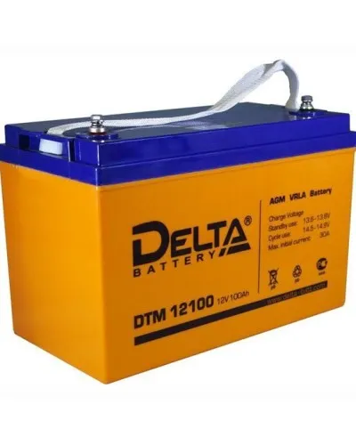 Delta DTM 12100 L. Аккумулятор герметичный свинцово-кислотный. Delta в Ижевске