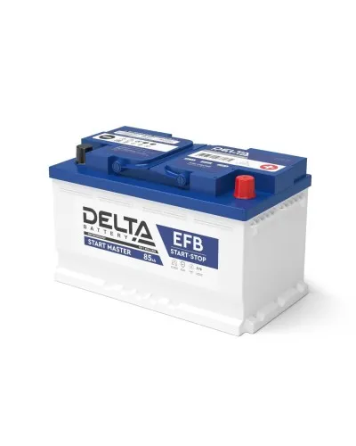 Delta START MASTER EFB 1285 (85 Ah). Аккумулятор автомобильный герметичный свинцово-кислотный. Delta в Ижевске
