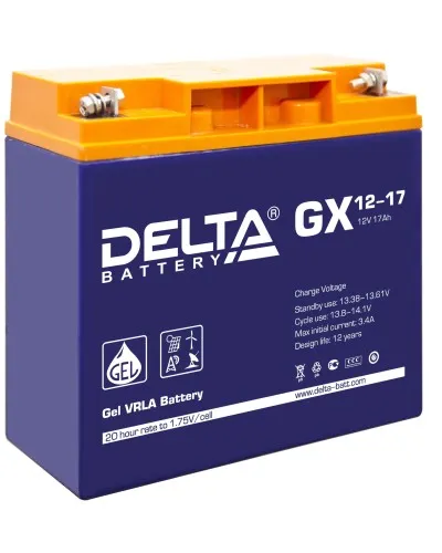 Delta GX 12-17. Аккумулятор герметичный свинцово-кислотный. Delta в Ижевске