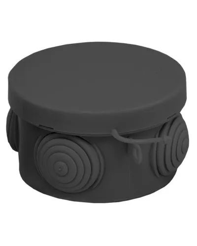 КМР-040-038 с крышкой (65х40) чёрная IP54 (plc-kmr-040-038-b). Коробка распределительная. EKF в Ижевске