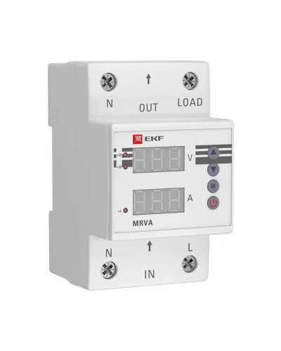 MRVA 50A PROxima (MRVA-50A). Реле напряжения и тока с дисплеем. EKF в Ижевске