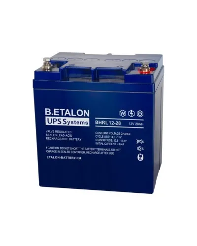 B.ETALON BHRL 12-28. Аккумулятор герметичный свинцово-кислотный. ETALON в Ижевске